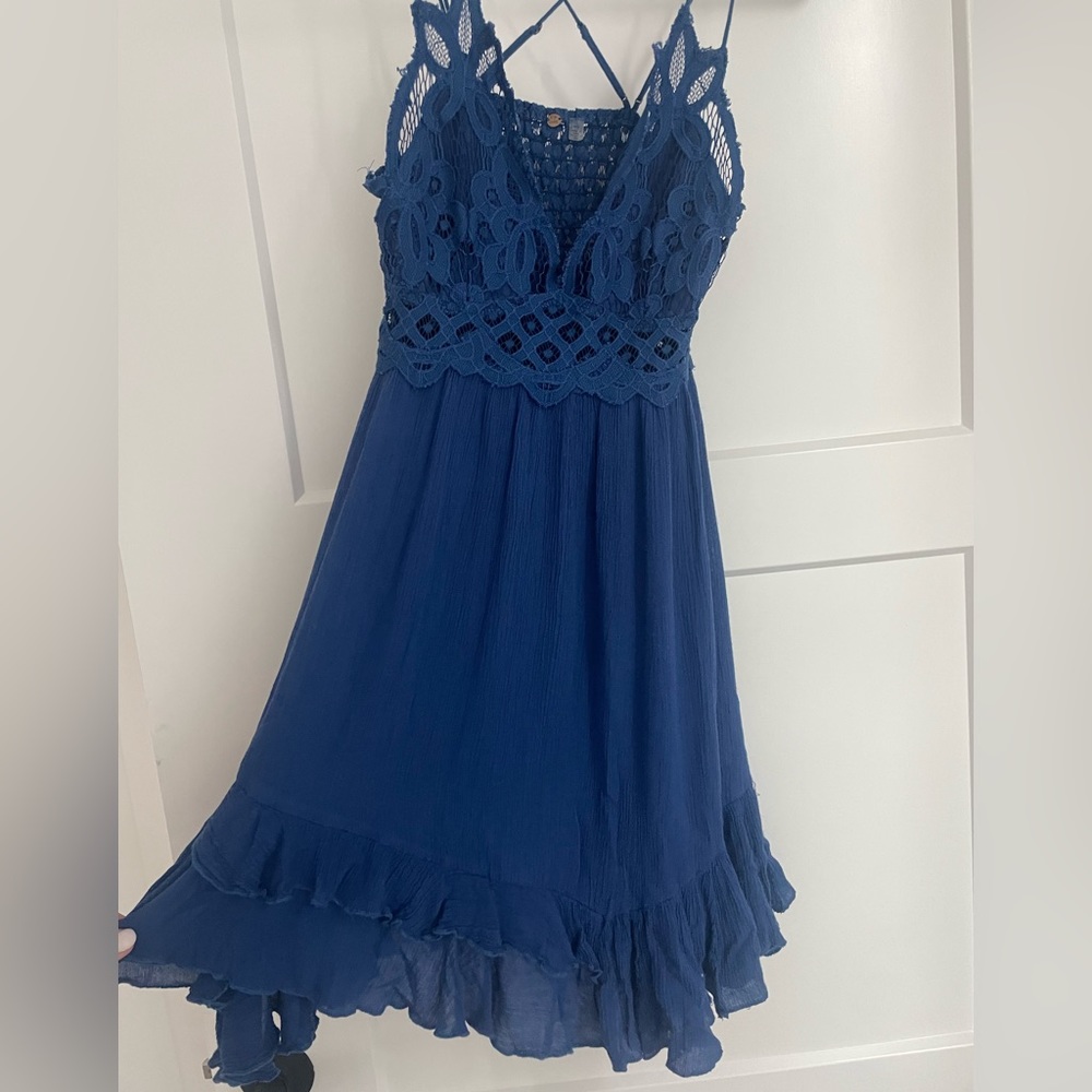 Free PeopleSlip dress, Blue, Small